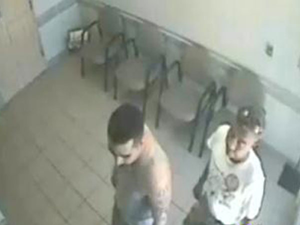 Surveillance video shows Derek Medina turning himself in at the South Miami Police Department. (Source: South Miami PD)