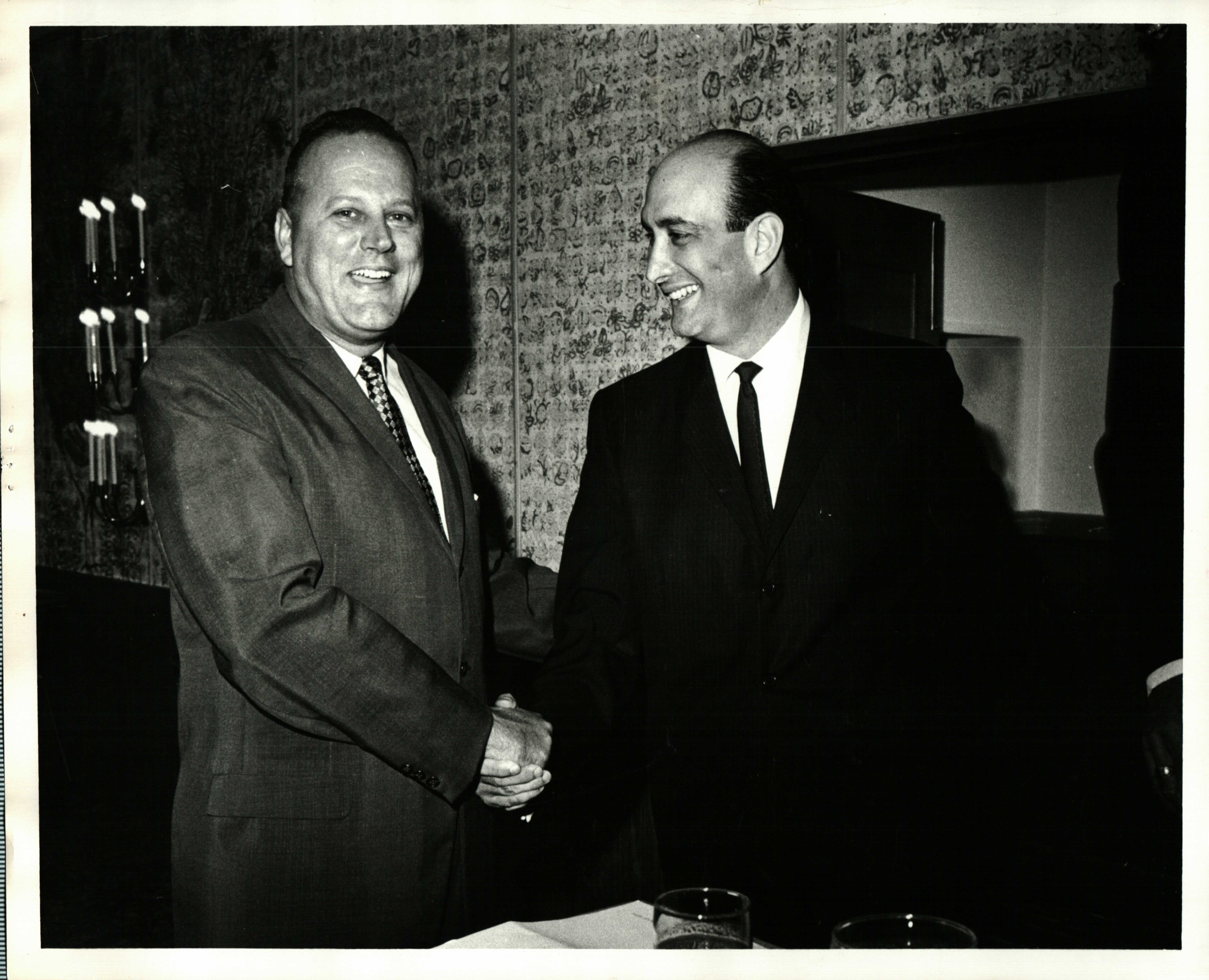 T.A. Buchanan (left) with former Dade State Atty. Richard Gerstein (Source: Paul Novack)