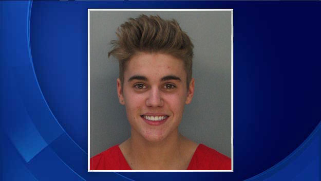 January 23, 2014: Justin Bieber (Source: Miami-Dade Corrections)