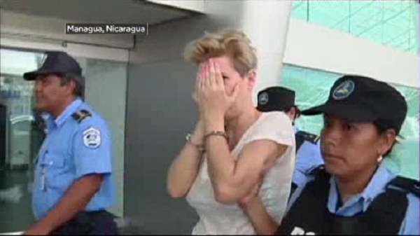 Ana Alliegro arrested in Managua, Nicaragua Friday March 7, 2014. (Source: CBS4) 
