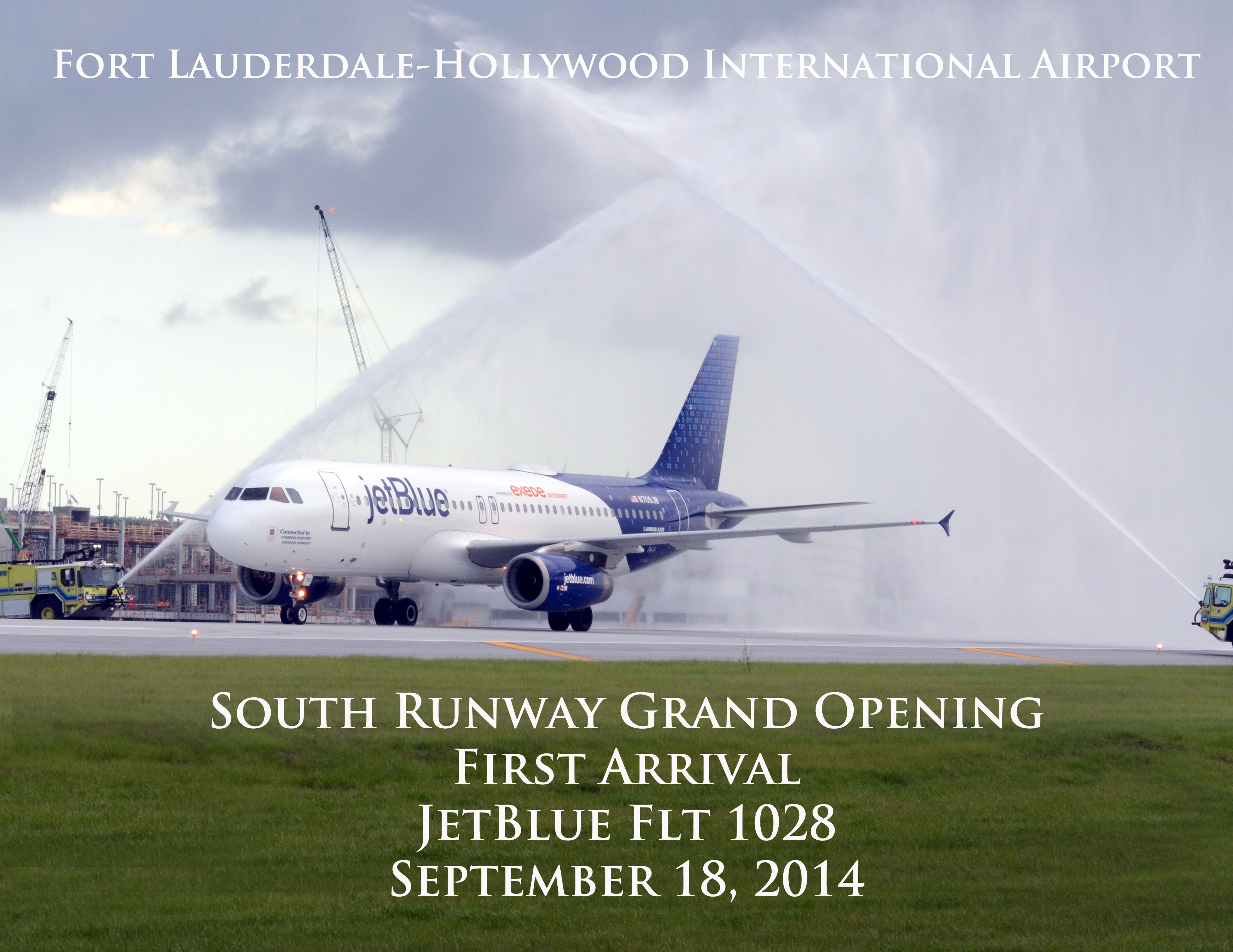 The new South Runway at Ft. Lauderdale-Hollywood International Airport officially opened on Sept. 18th.  (Source: Broward Co. Aviation) 