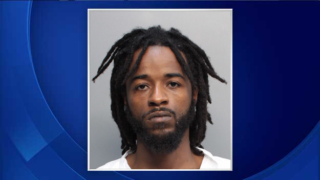 Stacy Williams, 28, was taken into custody on charges of resisting officer without violence to his person, false name/id/after arrest and cannabis/possession/20 grams. (Source: Miami-Dade Corrections)