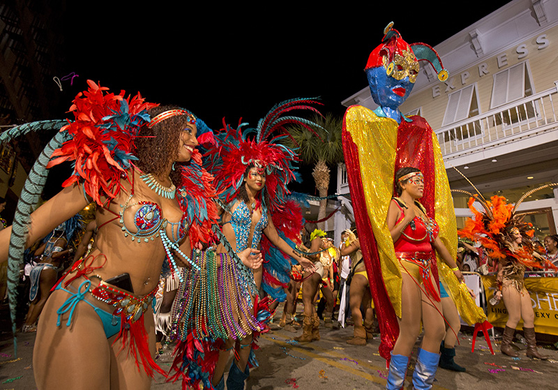 31, 2015, in Key West, Fla., during the Fantasy Fest Parade. 