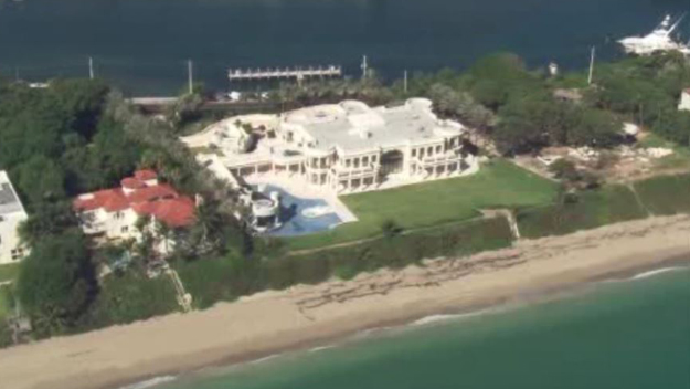 Le Palais Royal in Hillsboro Beach sits on 4.4 acres and includes his-and-her yacht docks. (Source: CBS4)