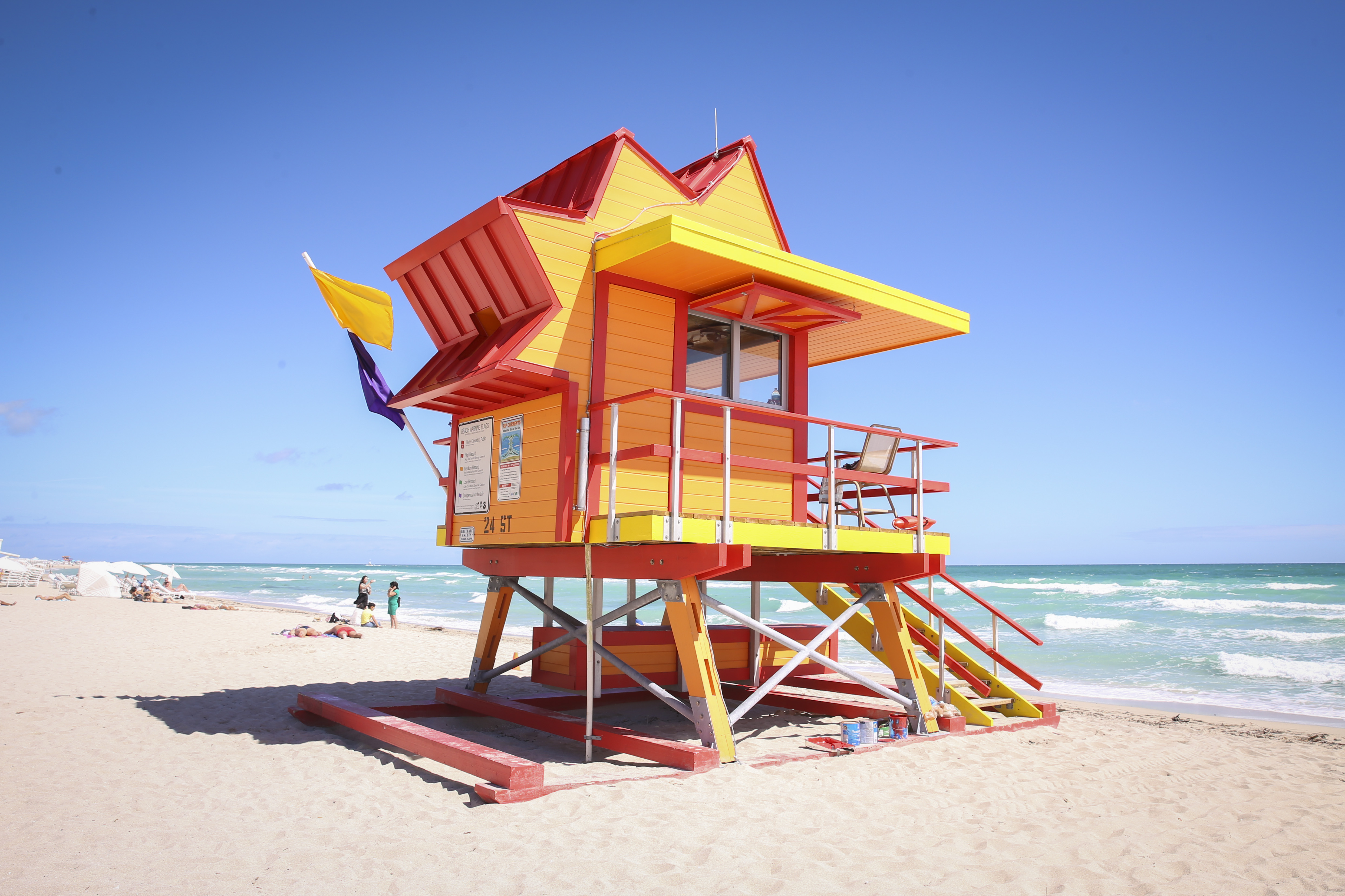 Miami Beach unveiled their new Life Guard towers on Feb. 23, 2016. (Courtesy: City Of Miami Beach) 