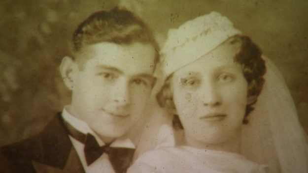 This long-lost wedding photo was discovered at a Salvation Army several years after the family thought it was gone. (Source: CBS4)