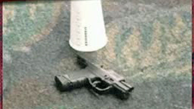 The gun used by in a deadly mass shooting at Fort Lauderdale-Hollywood International Airport on Friday, Jan. 6, 2017. (CBS News)