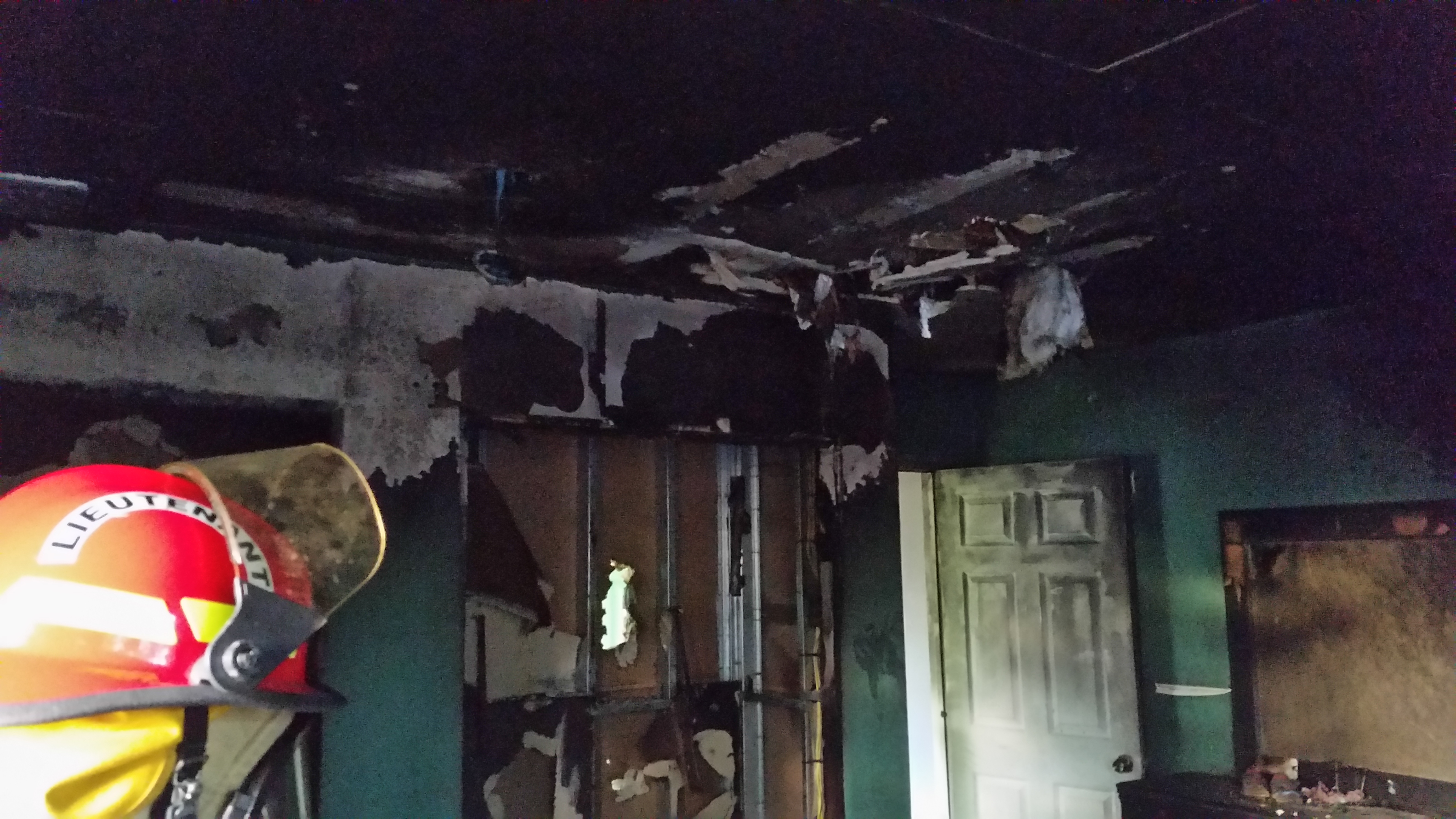 A view of an inside room of the home after members of the Hialeah Fire Department extinguished the blaze. (Source: Hialeah Fire Department)