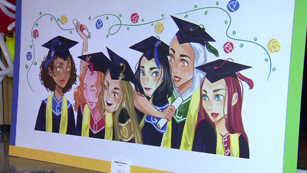 12th grader Betty Fonseca's winning art design in the 'Doodle for Google' competition in the state of Florida on Feb. 23, 2017. (Source: CBS4)