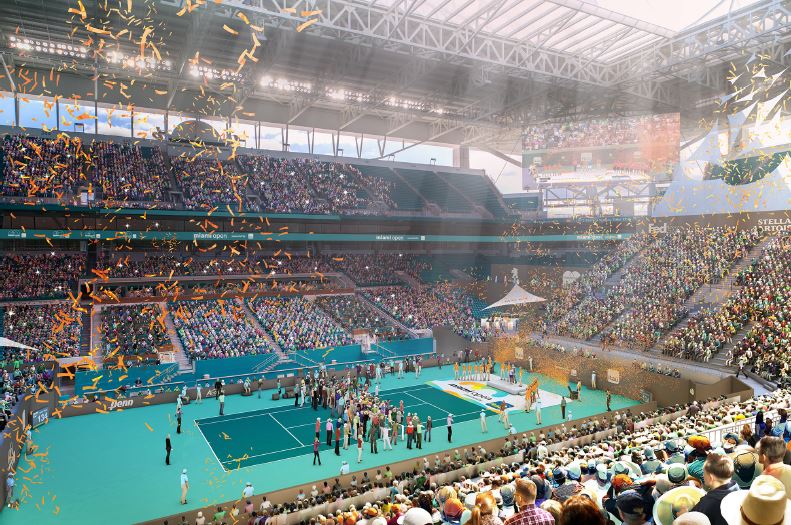 what the miami open will look like at hard rock stadium