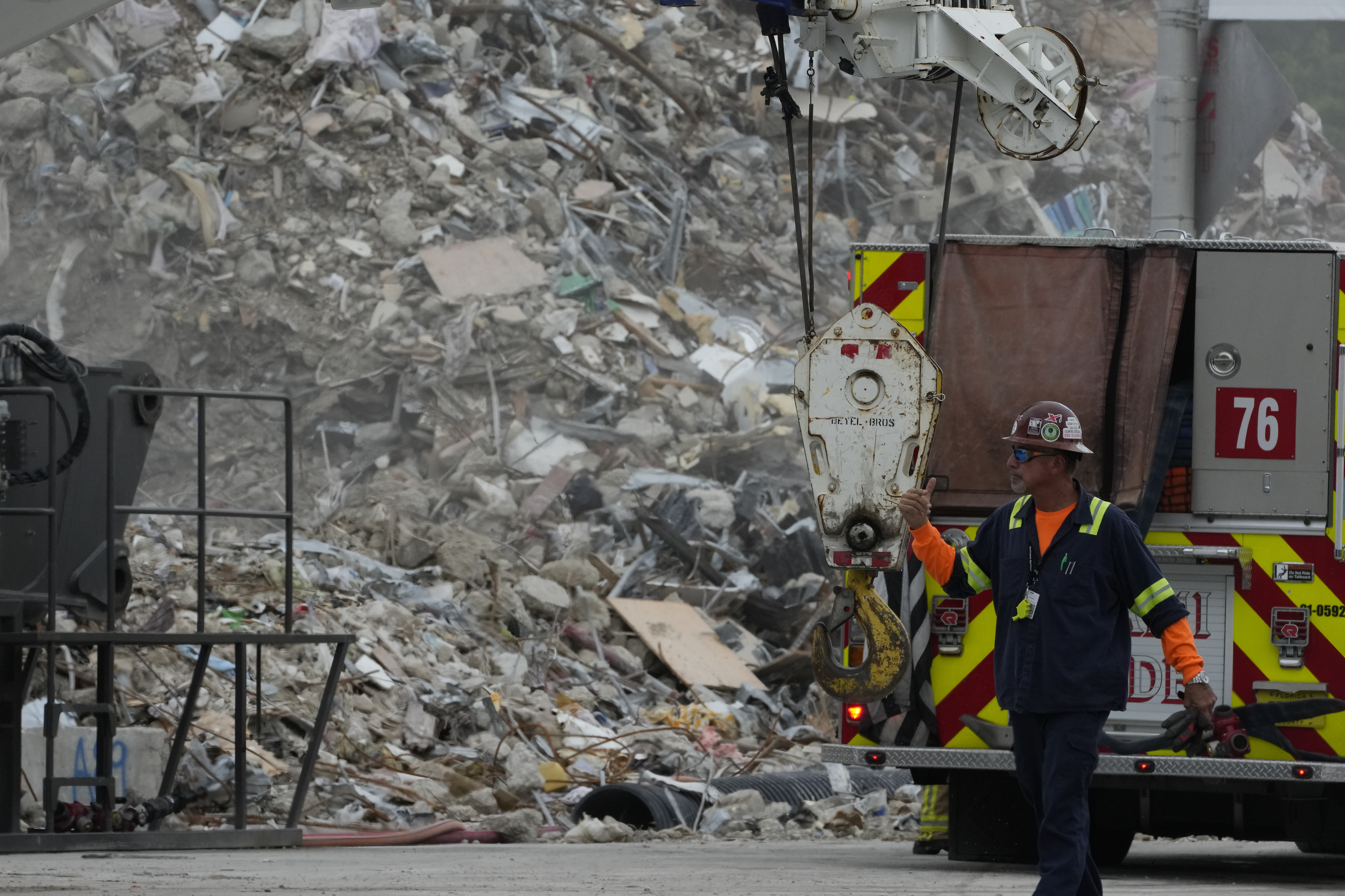 Surfside Collapse Search Teams Recover Personal Possessions From The Rubble