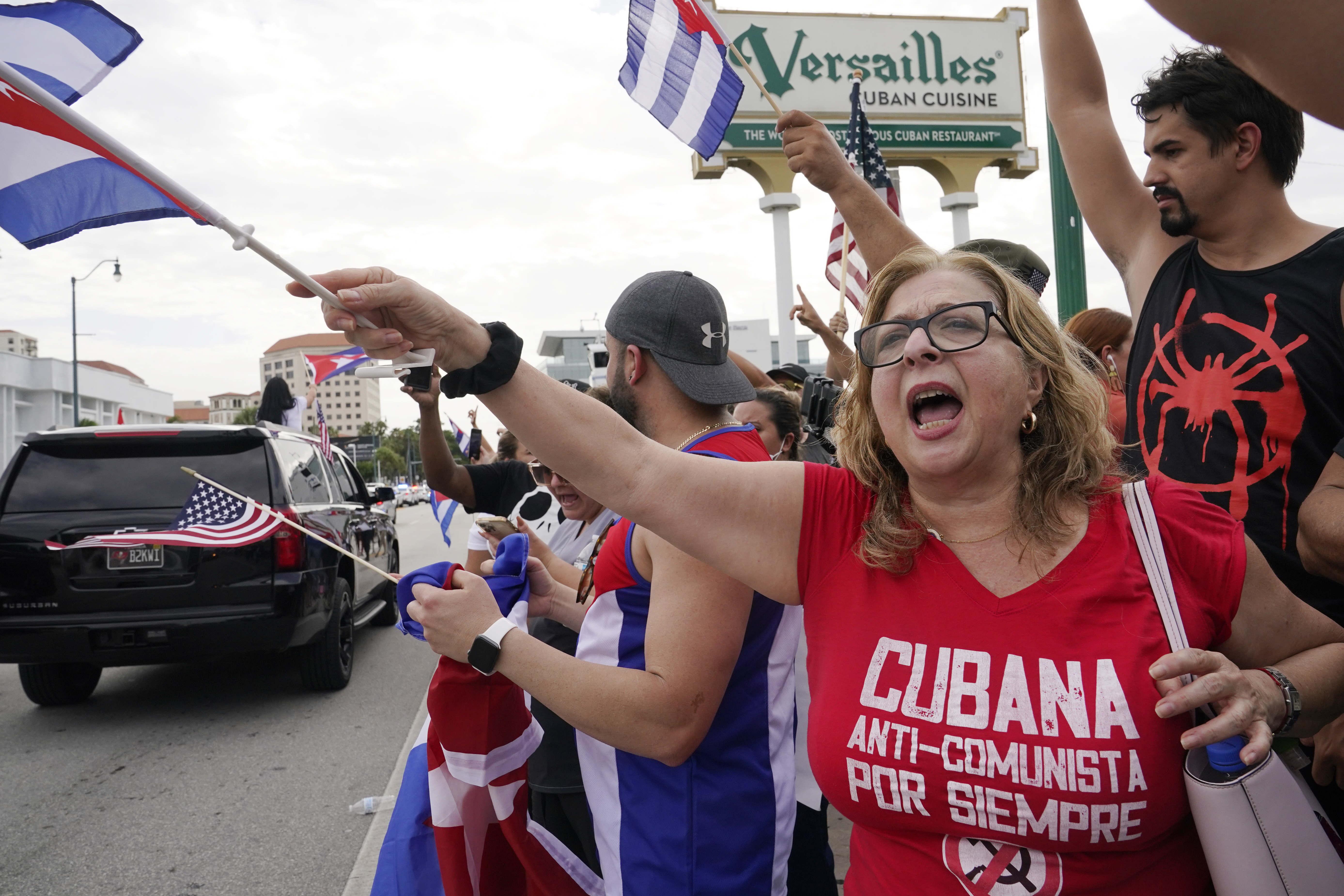 Rally For Freedom In Cuba Wednesday Afternoon In Little Havana