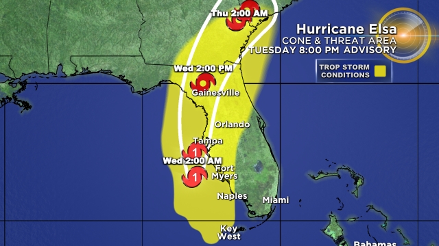 Elsa phục hồi tình trạng bão phía tây nam Vịnh Tampa – CBS Miami