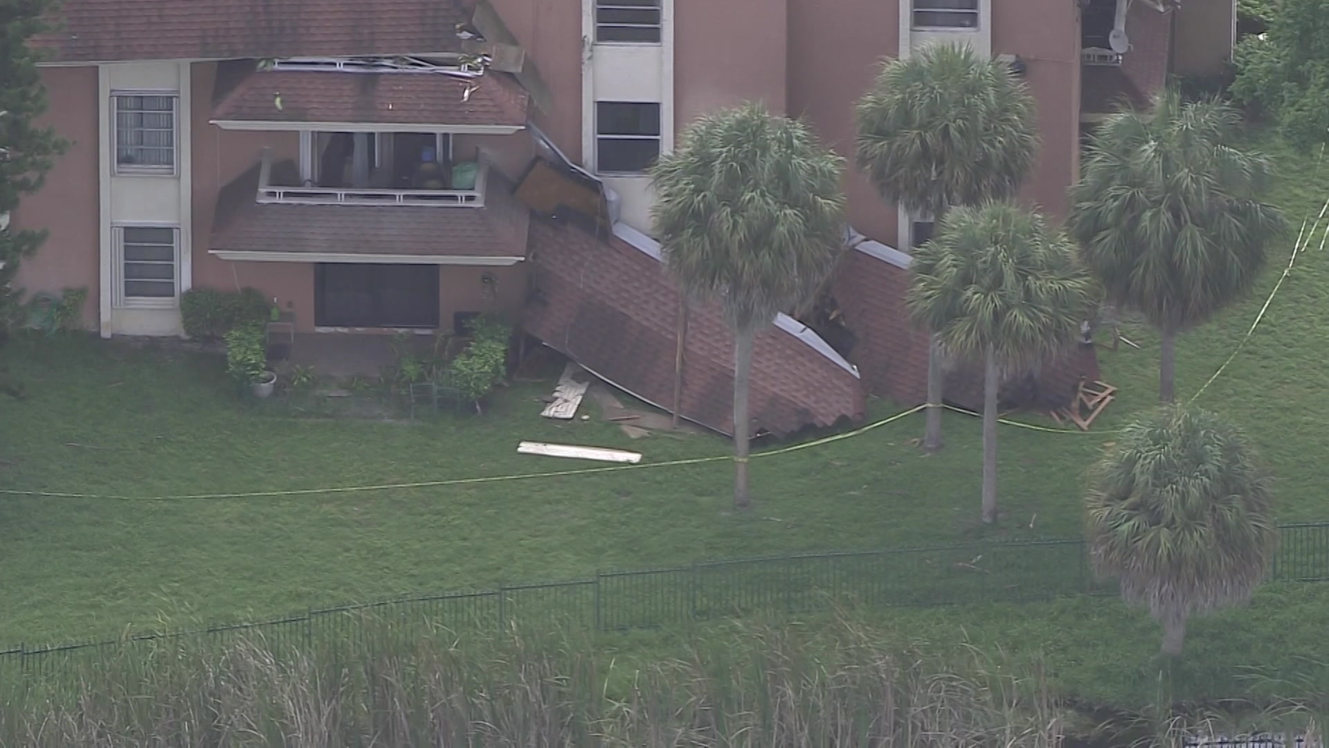 Partial Roof Overhang Collapse At NW Miami-Dade Condo, Similar Collapse At Building A Month Ago