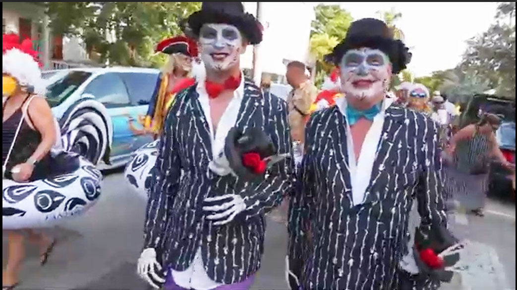 Revelers Take To The Streets In Impromtu Key West Parade