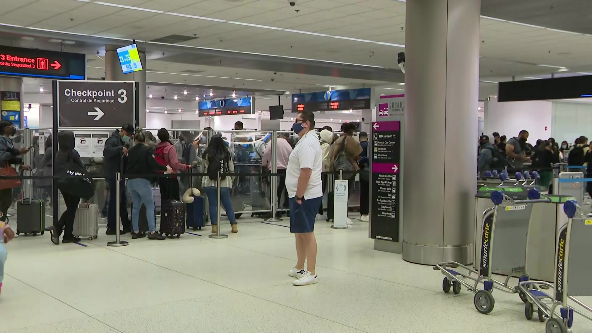 Airline Staff Shortages Continue Causing Flight Cancellations At MIA, FLL