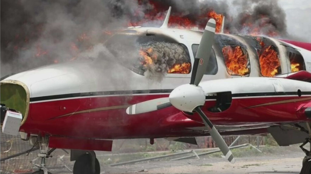 Haiti Protest Turns Violent, Plane Torched