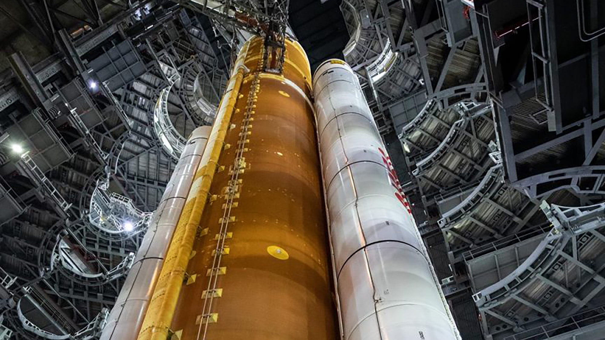 Lunar Launch Preps Underway At First Rollout Of NASA’s Artemis I Moon Rocket