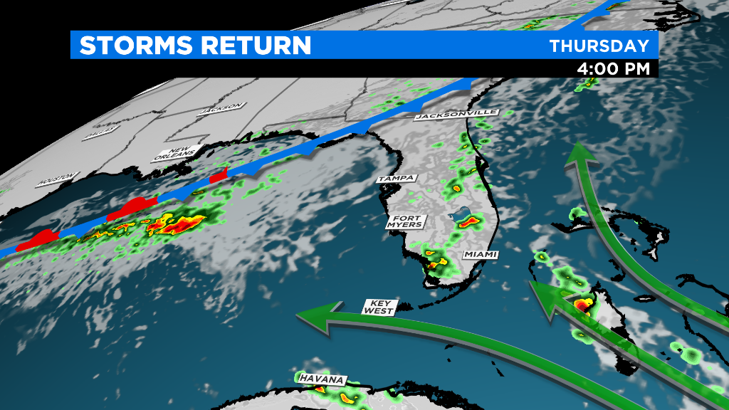 Sea Breeze Storms Return To South Florida Thursday