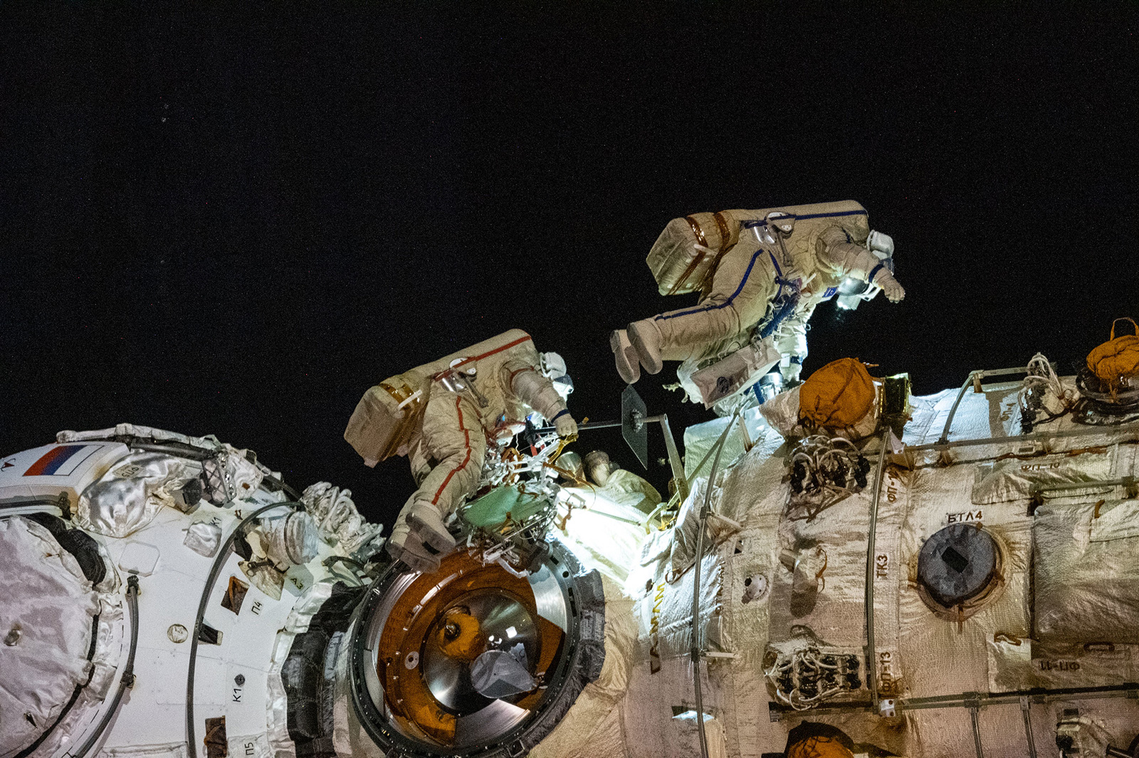 Russian Cosmonauts On Spacewalk To Activate Space Station’s New Robotic Arm