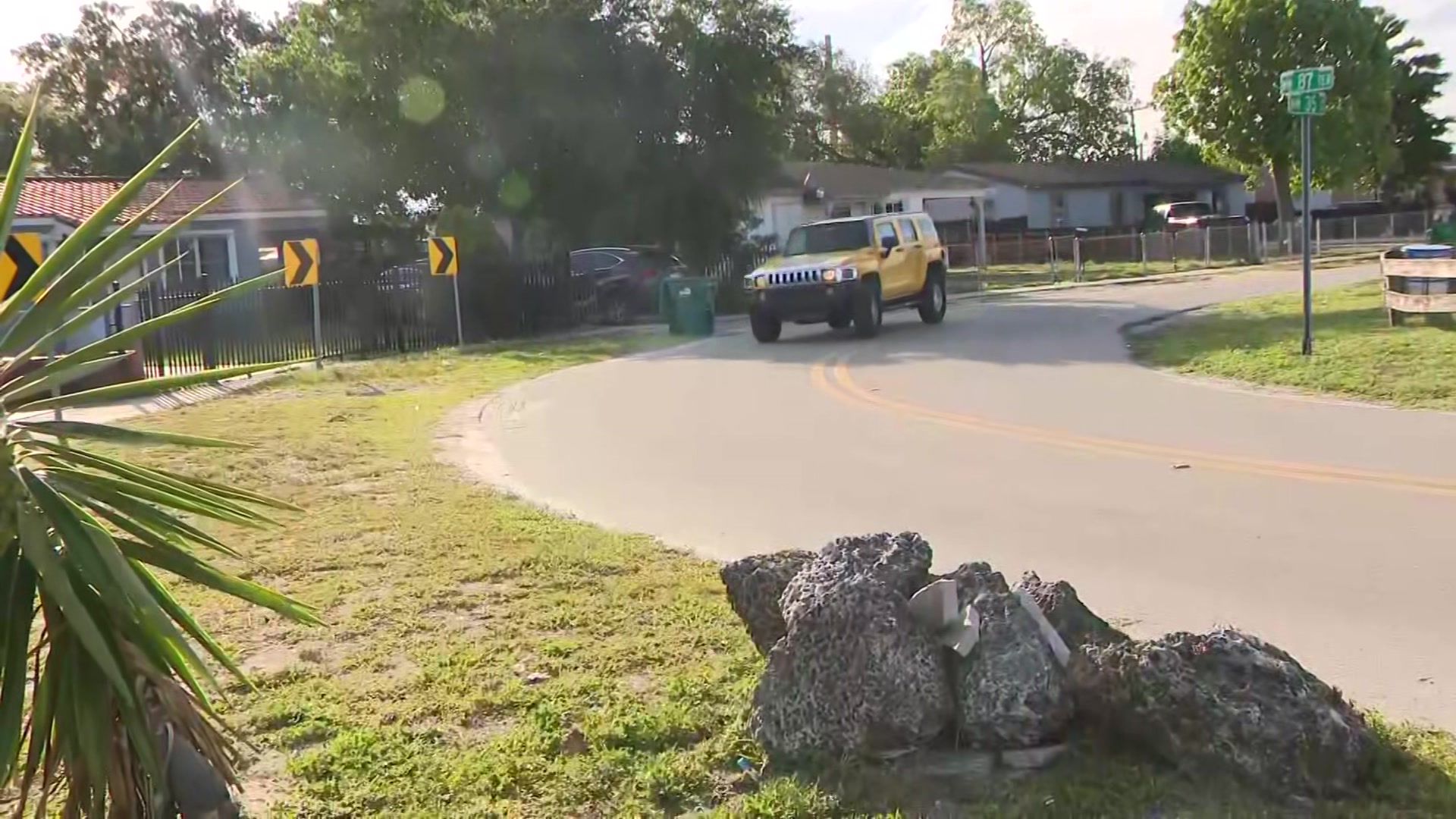 Residents Living Near Sharp Curve Along NW 87 Terrace Fed Up With Constant Crashes