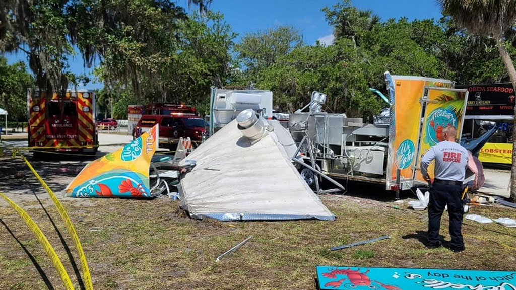 Food Truck Explodes At Vero Beach Seafood Festival, One Person Injured