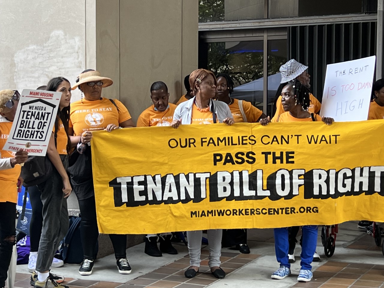 Fed Up With Rent Increases, Miami-Dade Protesters Want Tenant’s Bill Of Rights